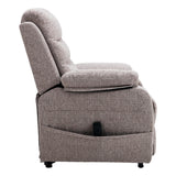 The Bamford - Single Motor Riser Recliner Chair in Lisbon Mocha Fabric - Refurbished Chair