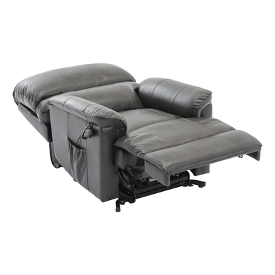 The Toulouse Riser Recliner Mobility Chair in High Grade Genuine Grey Leather