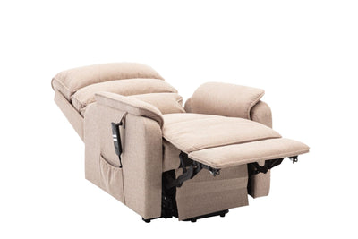 Valencia Dual Motor Riser Recliner Mobility Lift Chair in Wheat Fabric - Clearance Sale