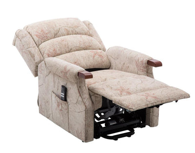 The Leicester Dual Motor Riser Recliner Mobility Lift Chair in Bouquet Beige Refurbished