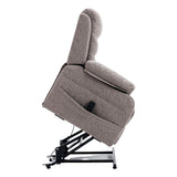 The Bamford - Single Motor Riser Recliner Chair in Lisbon Mocha Fabric - Refurbished Chair