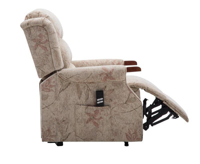 The Leicester Dual Motor Riser Recliner Mobility Lift Chair in Bouquet Beige Refurbished