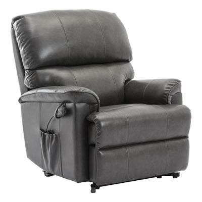 The Toulouse Riser Recliner Mobility Chair in High Grade Genuine Grey Leather