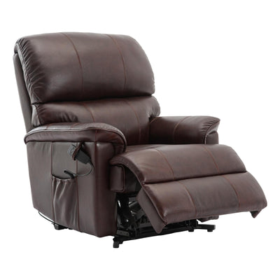 The Toulouse Riser Recliner Mobility Chair in High Grade Genuine Mulberry Leather - Refurbished