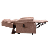 The Darwin - Dual Motor Riser Recliner Mobility Arm Chair in Mink Brushstroke Fabric