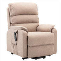 Valencia Dual Motor Riser Recliner Mobility Lift Chair in Wheat Fabric - Clearance Sale