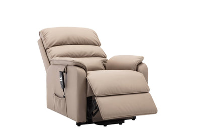 Valencia Dual Motor Riser Recliner Mobility Lift Chair in Pebble Plush - Refurbished