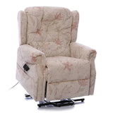 The Oldbury Riser Recliner / Lift & Tilt Chair, Beige Fabric with USB Charging