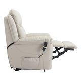 The Devon - Dual Motor Mobility Riser Recliner Arm Chair - Cream Genuine Leather - Refurbished