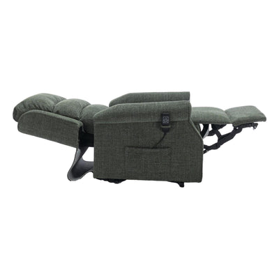 Refurbished - The Perth - Dual Motor Riser Recliner Mobility Chair in Fern Green Fabric