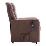 The Bradwell - Single Motor Riser Recliner Chair in Mocha Fabric