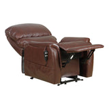 The Montreal - Dual Motor Riser Recliner Electric Mobility Lifting Chair in Chestnut Leather