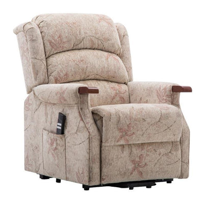 The Leicester Dual Motor Riser Recliner Mobility Lift Chair in Bouquet Beige Refurbished