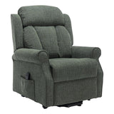 The Darwin - Dual Motor Riser Recliner Mobility Arm Chair in Fern Fabric - Refurbished