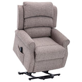 The Perth - Dual Motor Riser Recliner Mobility Chair in Lisbon Mocha Fabric - Clearance