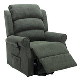 Refurbished - The Perth - Dual Motor Riser Recliner Mobility Chair in Fern Green Fabric