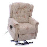 The Oldbury Riser Recliner / Lift & Tilt Chair, Beige Fabric with USB Charging