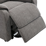 Henley Riser Recliner Chair Dual Motor Heat & Massage Grey Fabric - Refurbished