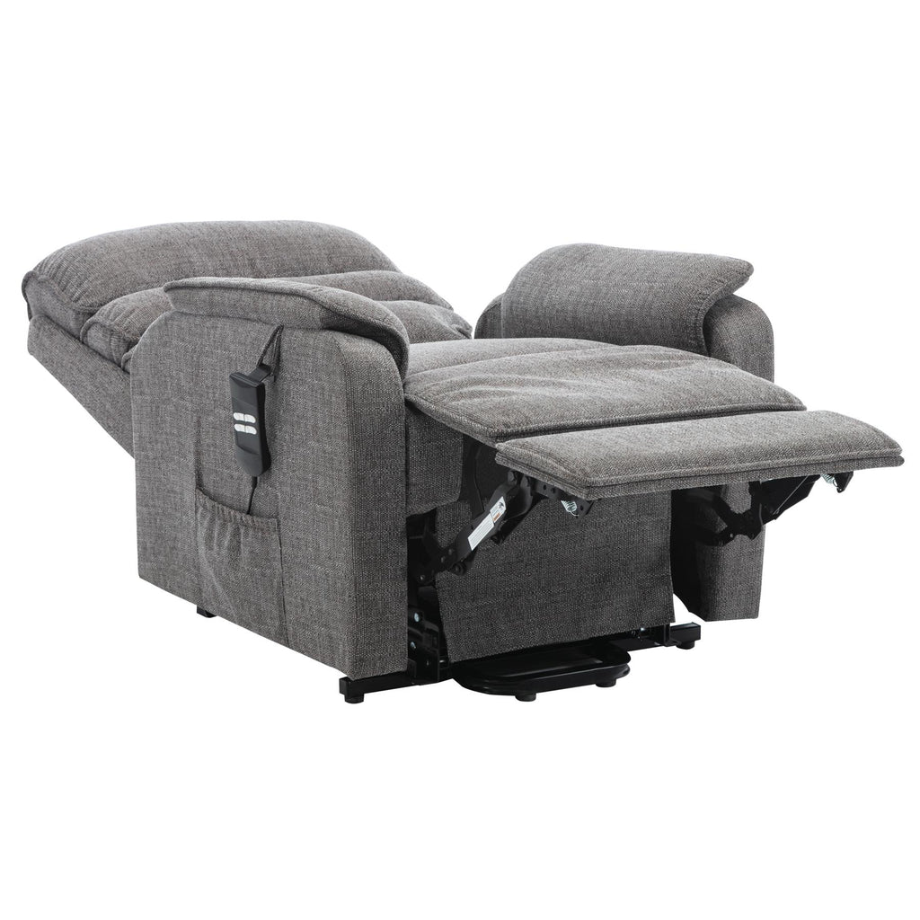 Henley Riser Recliner Mobility Chair, Dual Motor, Heat & Massage in Lisbon Grey Fabric