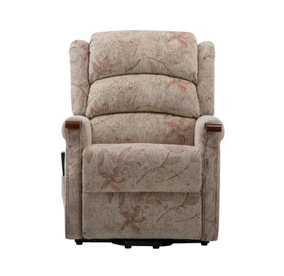 The Leicester Dual Motor Riser Recliner Mobility Lift Chair in Bouquet Beige Refurbished