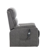 Henley Riser Recliner Chair Dual Motor Heat & Massage Grey Fabric - Refurbished