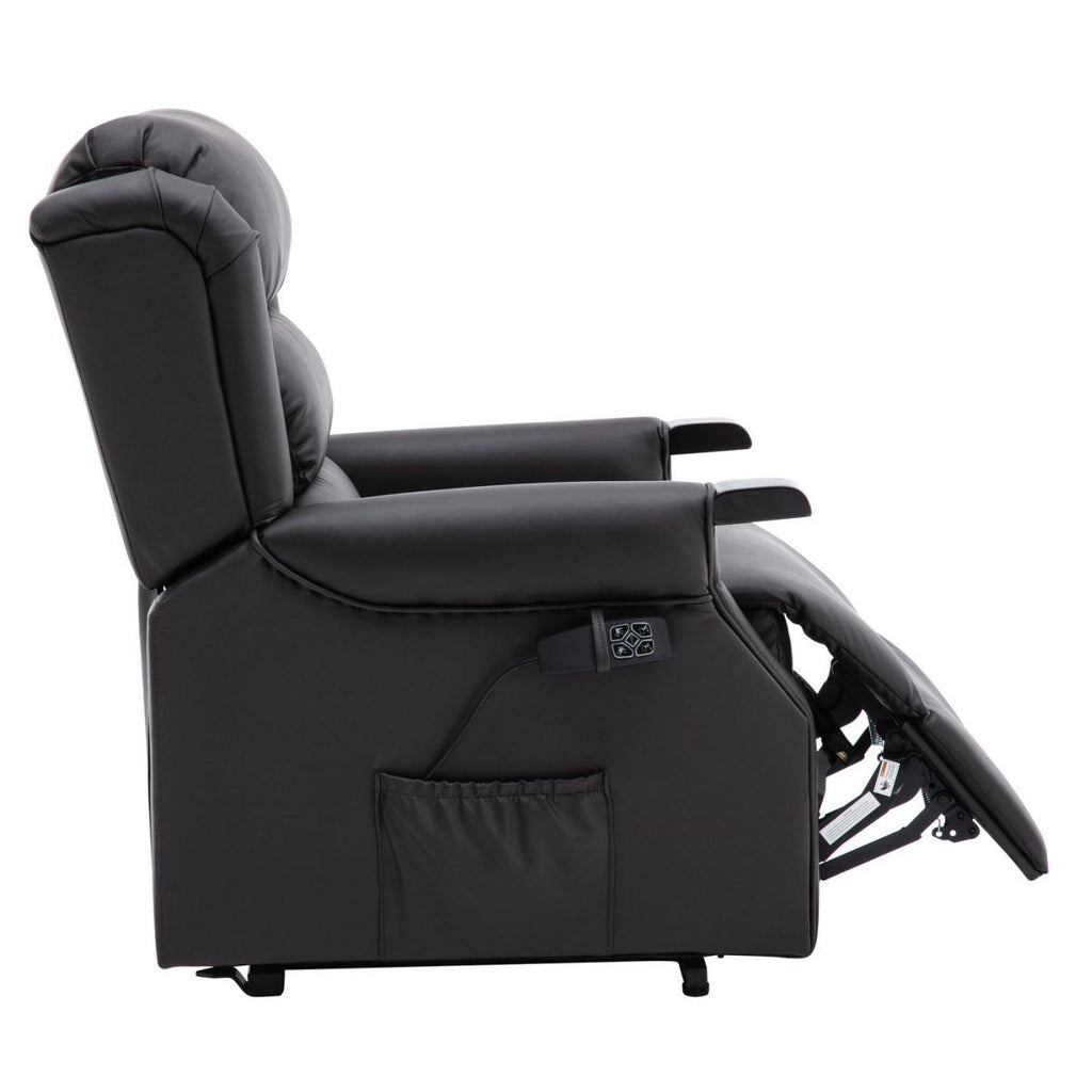 The Warminster Dual Motor Riser Recliner Mobility Chair in Brown Leather