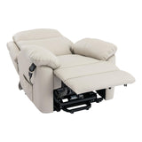 The Devon - Dual Motor Mobility Riser Recliner Arm Chair - Cream Genuine Leather - Refurbished