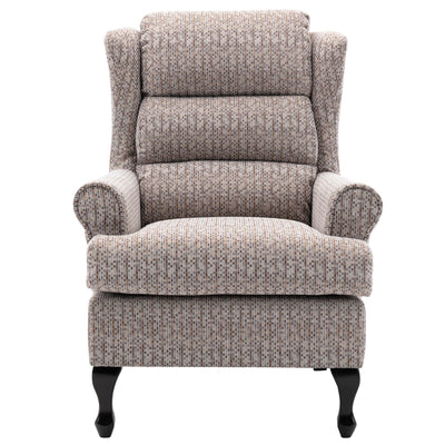 Hamilton Fireside Chair in Wheat Fabric - 20.5" Height - Orthopedic Chair - Refurbished