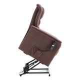 The Bradwell - Single Motor Riser Recliner Chair in Mocha Fabric