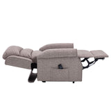 The Perth - Dual Motor Riser Recliner Mobility Chair in Lisbon Mocha Fabric - Clearance