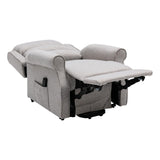 The Andover Dual Motor Riser Recliner Mobility Lift Chair - Stylish Linen Fabric - Refurbished