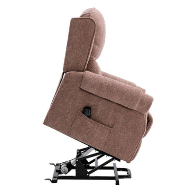 Winchester Dual Motor Riser Recliner Mobility Chair in Mink Brushstroke Fabric