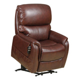 The Montreal - Dual Motor Riser Recliner Electric Mobility Lifting Chair in Chestnut Leather