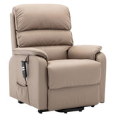 Valencia Dual Motor Riser Recliner Mobility Lift Chair in Pebble Plush - Refurbished