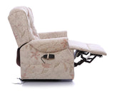 The Oldbury Riser Recliner / Lift & Tilt Chair, Beige Fabric with USB Charging