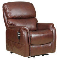 Montreal - Dual Motor Riser Recliner Electric Mobility Lifting Chair in Chestnut - Clearance