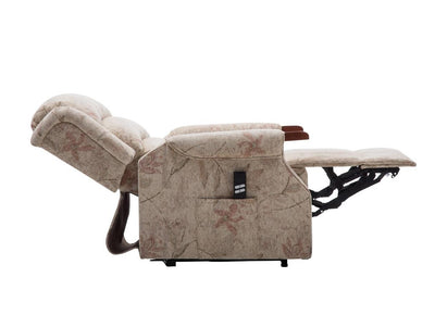 The Leicester Dual Motor Riser Recliner Mobility Lift Chair in Bouquet Beige Refurbished