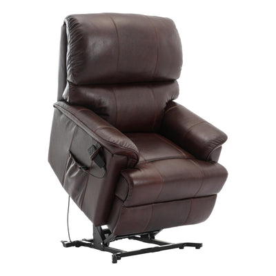 The Toulouse Riser Recliner Mobility Chair in High Grade Genuine Mulberry Leather - Refurbished