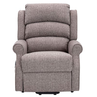 The Perth - Dual Motor Riser Recliner Mobility Chair in Lisbon Mocha Fabric - Clearance