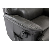 The Toulouse Riser Recliner Mobility Chair in High Grade Genuine Grey Leather