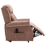 The Darwin - Dual Motor Riser Recliner Mobility Arm Chair in Mink Brushstroke Fabric