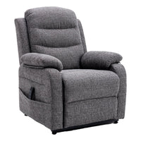 The Bamford - Single Motor Riser Recliner Chair in Grey Fabric - Refurbished