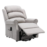 The Andover Dual Motor Riser Recliner Mobility Lift Chair - Stylish Linen Fabric - Refurbished