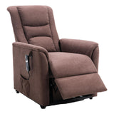 The Bradwell - Single Motor Riser Recliner Chair in Mocha Fabric