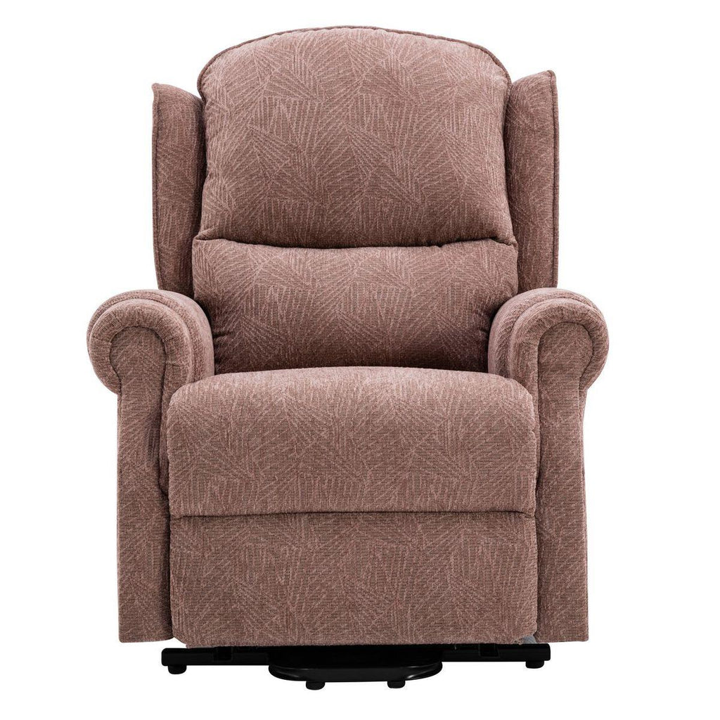 Winchester Dual Motor Riser Recliner Mobility Chair in Mink Brushstroke Fabric