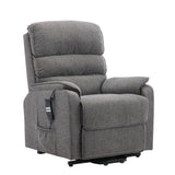 Henley Riser Recliner Chair Dual Motor Heat & Massage Grey Fabric - Refurbished