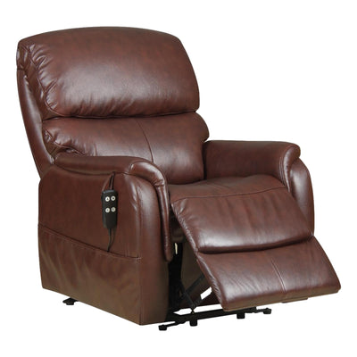 The Montreal - Dual Motor Riser Recliner Electric Mobility Lifting Chair in Chestnut Leather