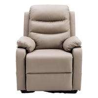 The Bamford - Single Motor Riser Recliner Chair in Pebble Plush Faux Leather - Refurbished