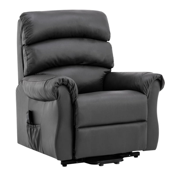 Leather electric rise and best sale recline chairs