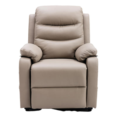 The Bamford - Single Motor Riser Recliner Chair in Pebble Plush Faux Leather